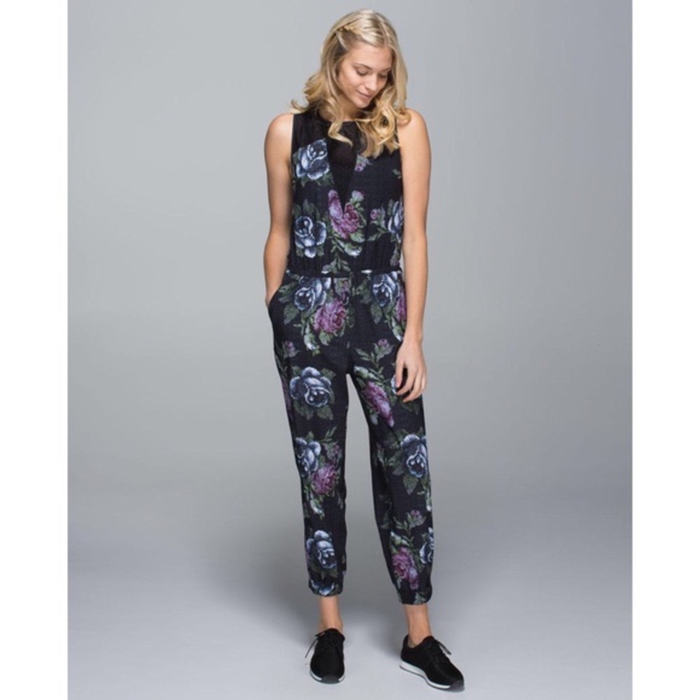 LULULEMON FLORAL JUMPSUIT
